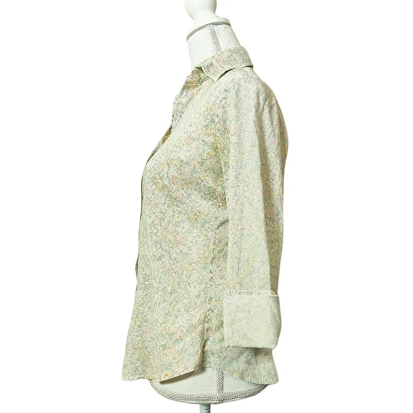 Vintage 70's Gap Floral Button Down Shirt - Picture 4 of 8